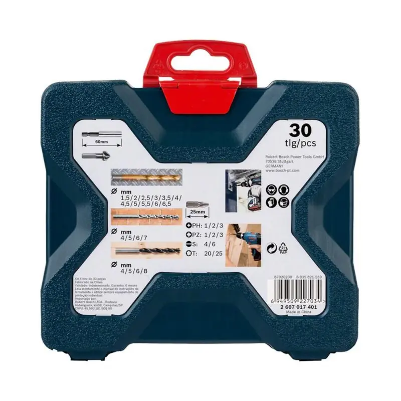 Estojo de Brocas e Pontas com 30 Peças X-Line Titânio BOSCH — foto 12