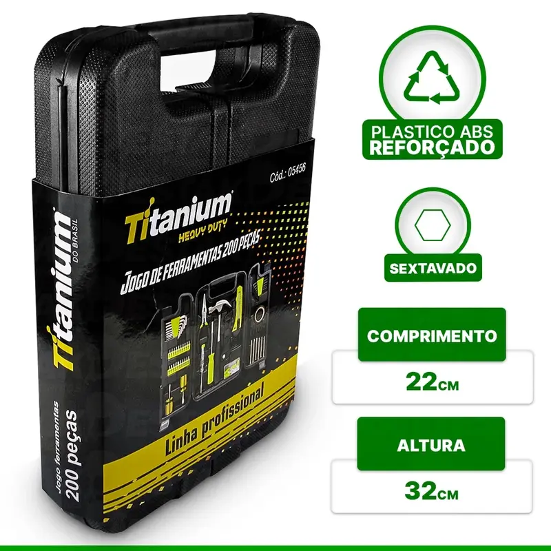 Kit Jogo Ferramentas com 247 Pecas Semiprofissional C/ Maleta Serviço Gerais Soquetes — foto 12