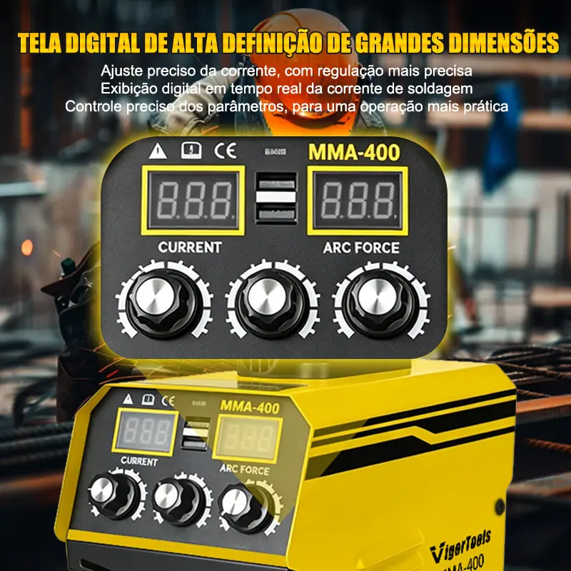 【NEW】MMA-400 110V/220V Máquina Solda Inversora Profissional Máquina De Solda Máquina de soldadura inversor digital profissional AM — foto 11