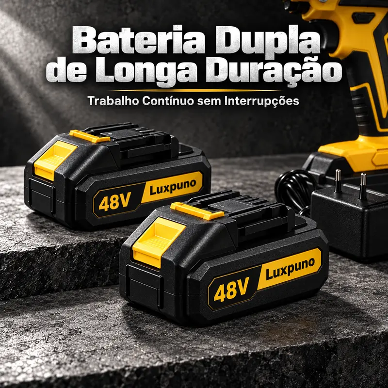 A furadeira de impacto possui função três em um e pode ser equipada com uma ou duas baterias. — foto 5
