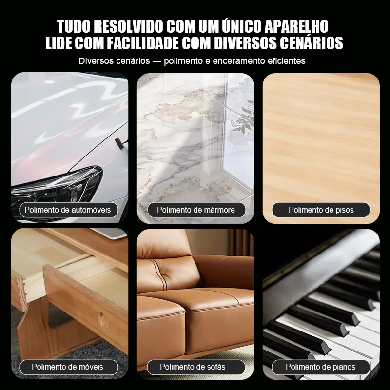 【ONE FER】Politriz Automotiva 950W, Velocidade Ajustável de até 5500 RPM, 110V/220V à Escolha | Kit Completo para Remoção de Riscos em Carros — foto 9